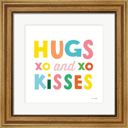 Framed Hugs and Kisses Print
