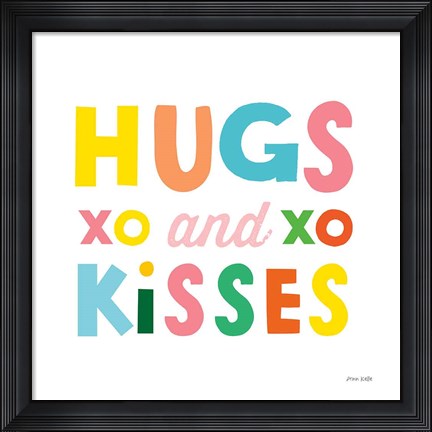 Framed Hugs and Kisses Print