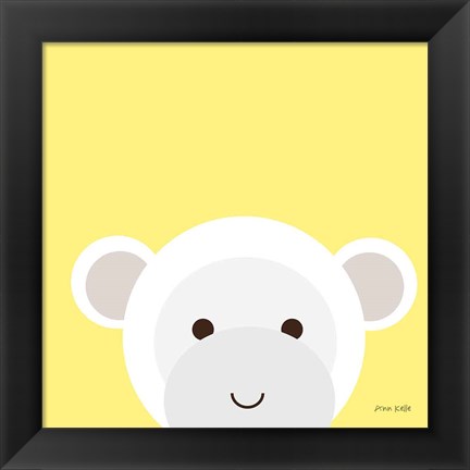 Framed Cuddly Monkey Print