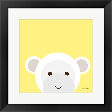 Framed Cuddly Monkey Print