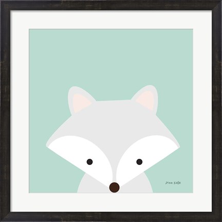 Framed Cuddly Fox Print