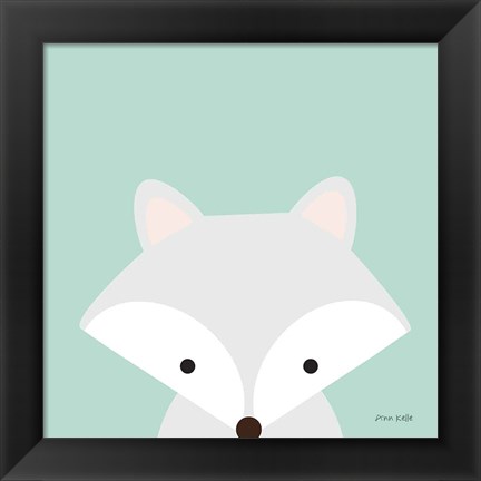 Framed Cuddly Fox Print