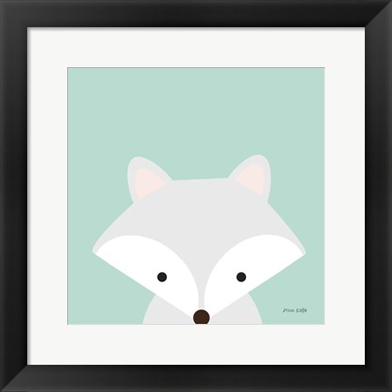 Framed Cuddly Fox Print