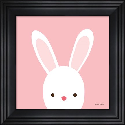 Framed Cuddly Bunny Print