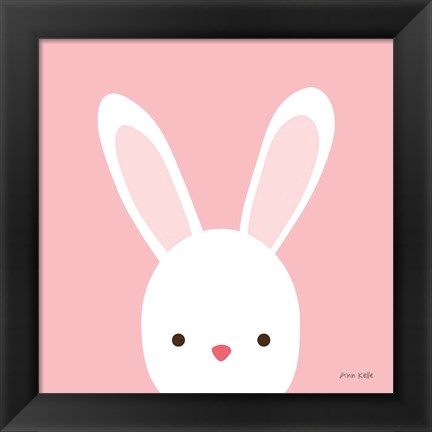 Framed Cuddly Bunny Print