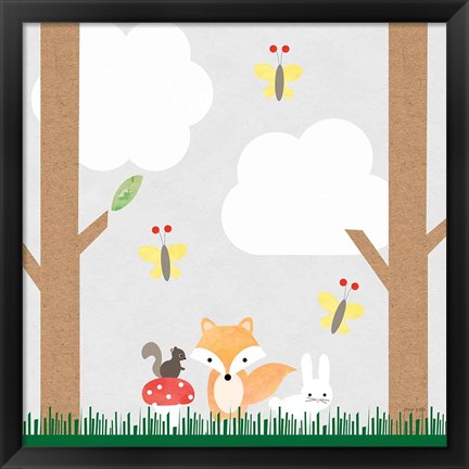 Framed Woodland Animals II Print