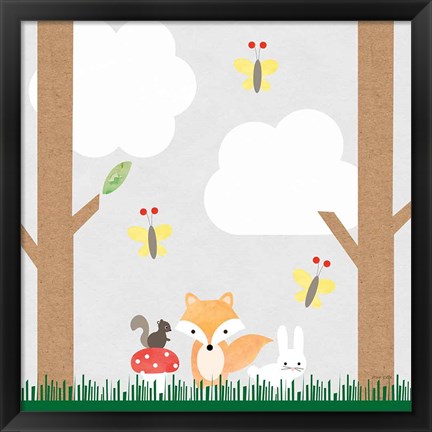 Framed Woodland Animals II Print