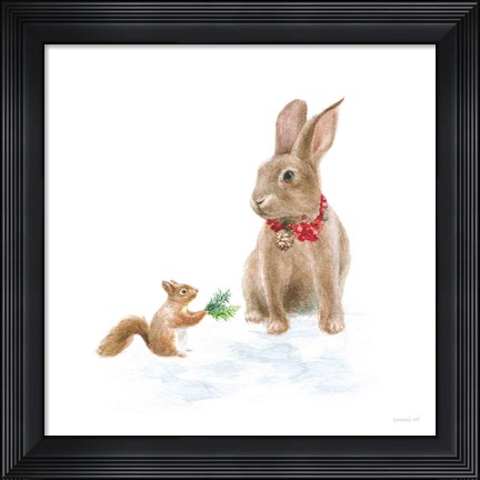 Framed Woodland Celebration IV on White Print