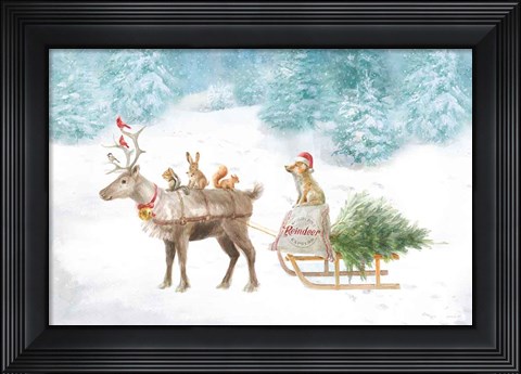 Framed Woodland Celebration I Print