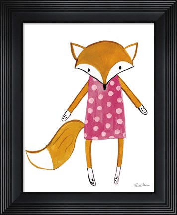 Framed Neighborhood Pals VI Pink Print
