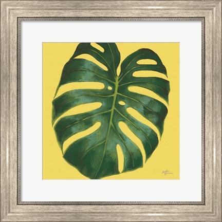 Framed Welcome to Paradise XIII Yellow Print