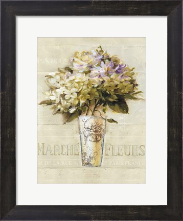 Framed Marche de Fleurs Bouquet Print