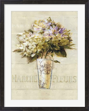 Framed Marche de Fleurs Bouquet Print