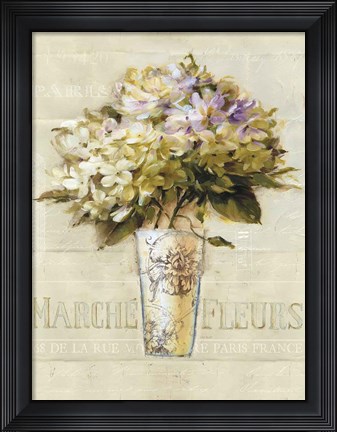 Framed Marche de Fleurs Bouquet Print
