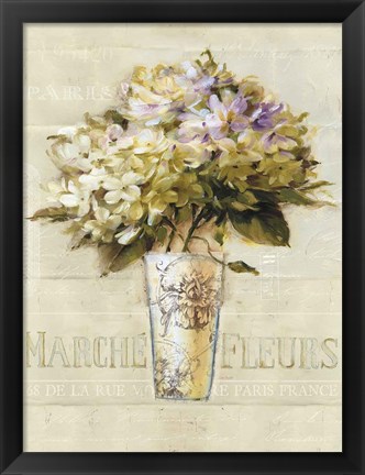 Framed Marche de Fleurs Bouquet Print