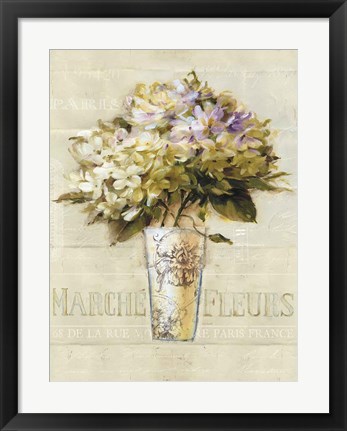 Framed Marche de Fleurs Bouquet Print