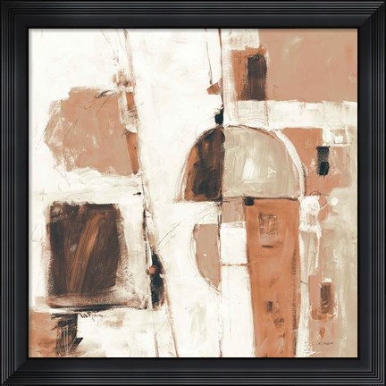 Framed Down to the Street Warm Print
