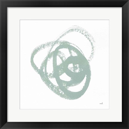 Framed Scribbly Spring III Print