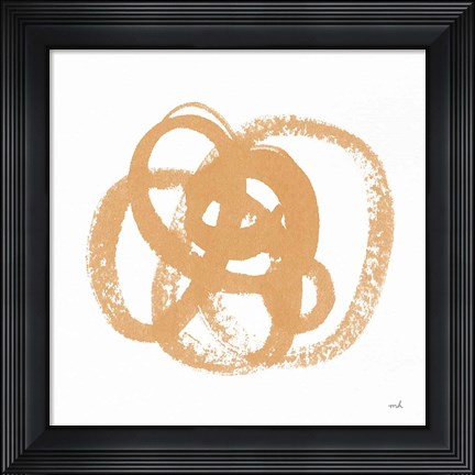 Framed Scribbly Spring I Print