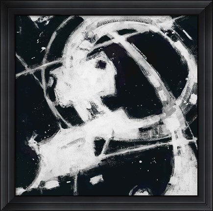 Framed Expression Abstract III BW Print