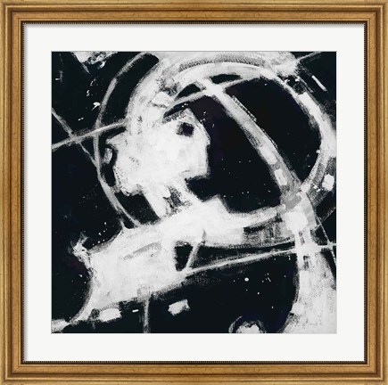 Framed Expression Abstract III BW Print