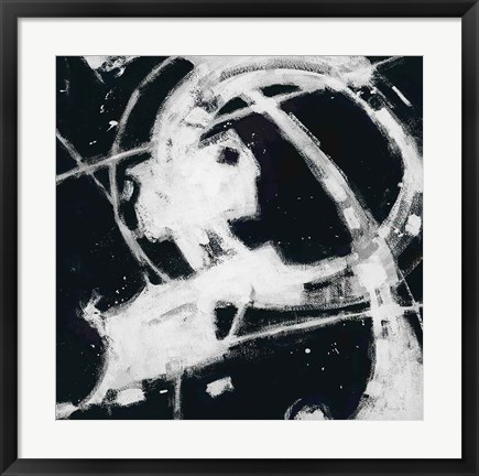 Framed Expression Abstract III BW Print