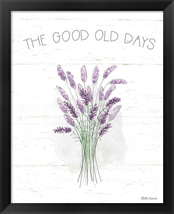 Framed Farmhouse Cotton VII Sage Print