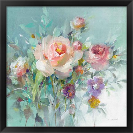 Framed Summer Garden Roses Print