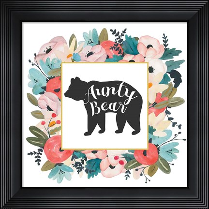 Framed Harriet Floral Aunt Inspiration III Print