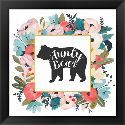 Framed Harriet Floral Aunt Inspiration III Print