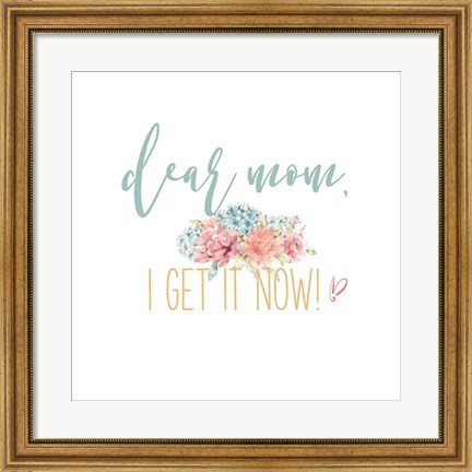 Framed Bloom Mom Inspiration I Print