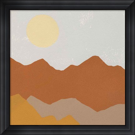 Framed Desert Sun II Print