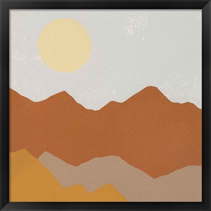 Framed Desert Sun II Print