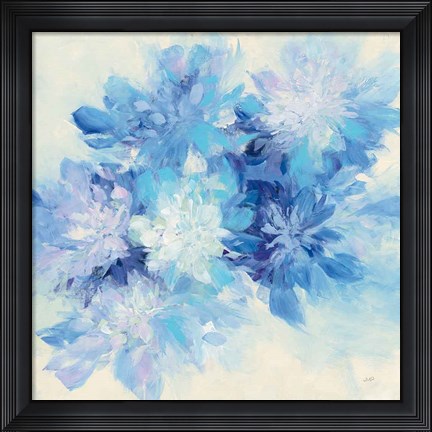 Framed Burst of Blue Print