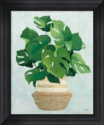 Framed Woven Palm I Print