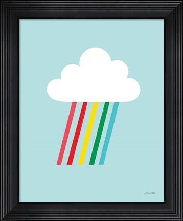 Framed Rainbow Rays II Print