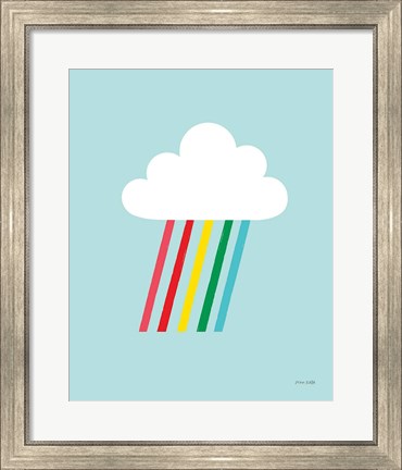 Framed Rainbow Rays II Print