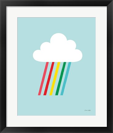 Framed Rainbow Rays II Print