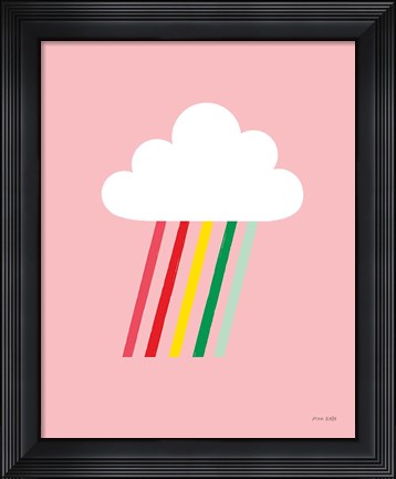 Framed Rainbow Rays I Print