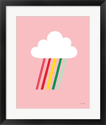 Framed Rainbow Rays I Print