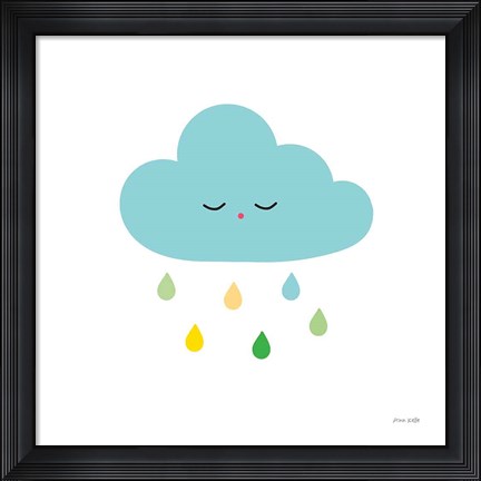 Framed Sleepy Cloud I Print