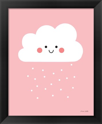 Framed Happy Cloud I Print