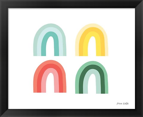 Framed Rainbow Colors II Print