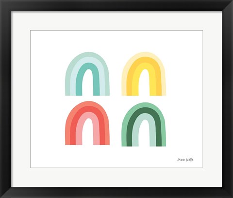 Framed Rainbow Colors II Print