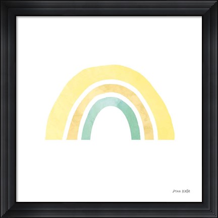 Framed Pastel Rainbow II Print