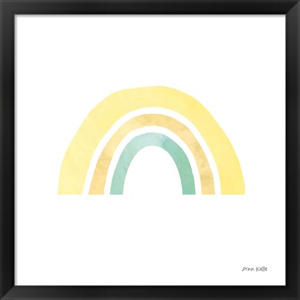 Framed Pastel Rainbow II Print