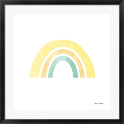 Framed Pastel Rainbow II Print