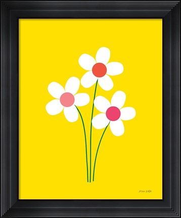 Framed Daisies II Print