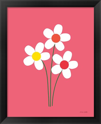 Framed Daisies I Print