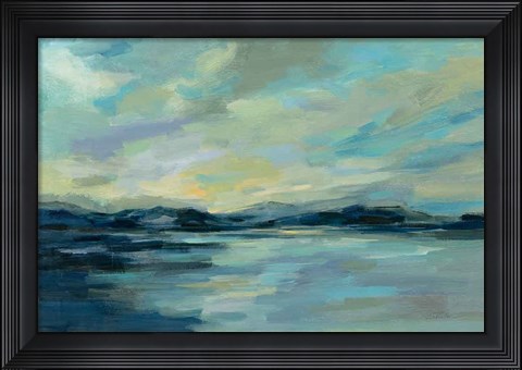 Framed Indigo Sea Print